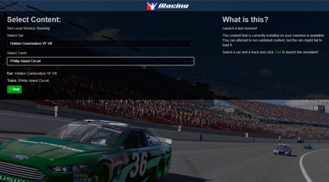 iRacing: Режим TestDrive iRacing: Режим TestDrive