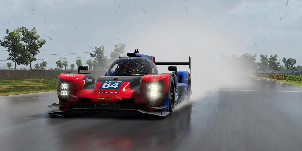 Дождевые гонки в iRacing