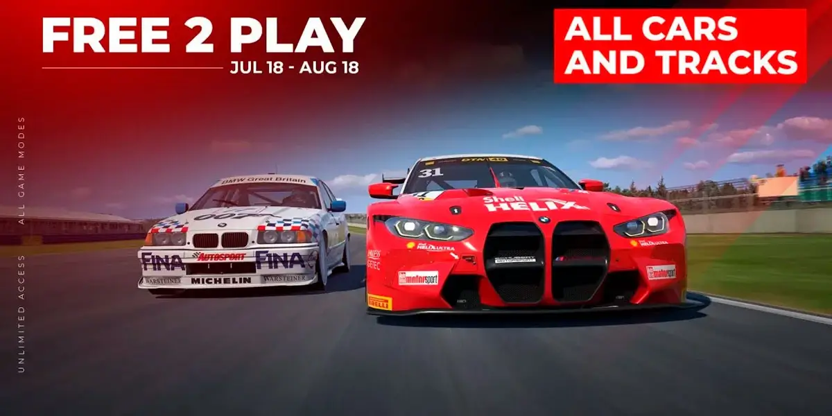 Raceroom: полный доступ ко всему контенту — бесплатно до 18 августа
