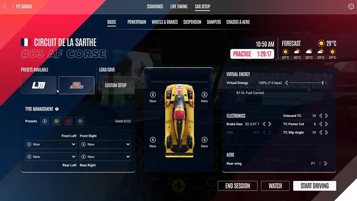 Lemans Ultimate Изменения в управлении и интерфейсе