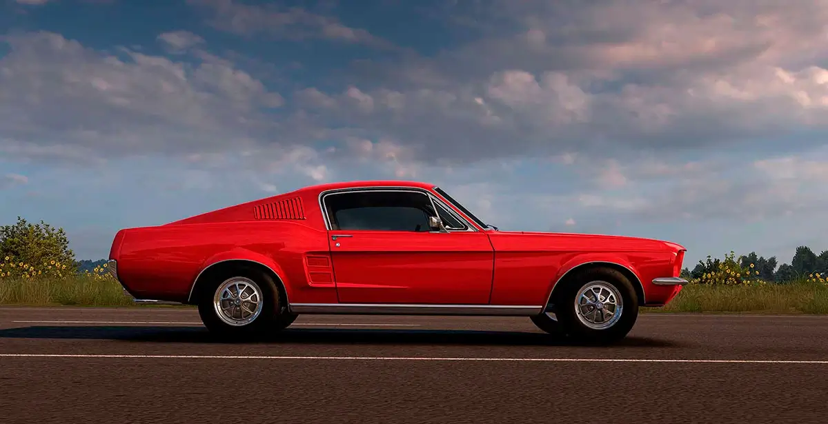 DLC Ford Car Pack для American Truck Simulator: Ford Mustang 1967